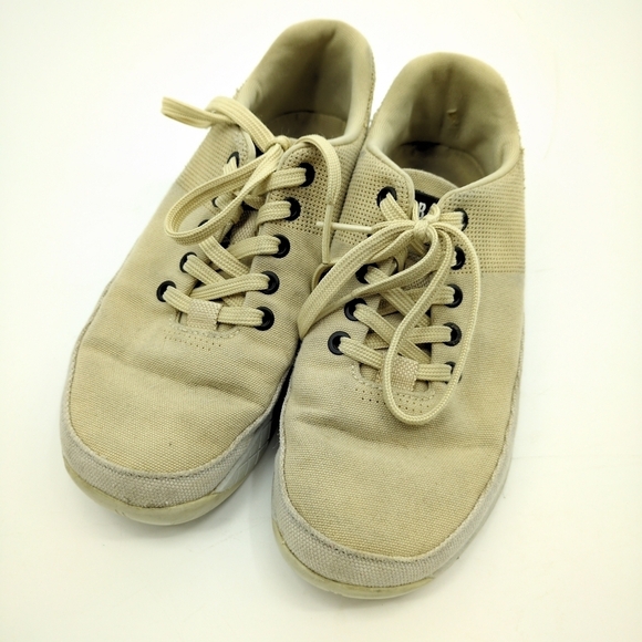 NoBull Canvas Trainer Sand Beige Low Top Sneakers Women's 7.5 - Picture 2 of 10